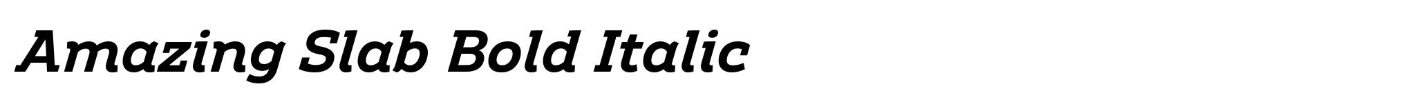 Amazing Slab Bold Italic image